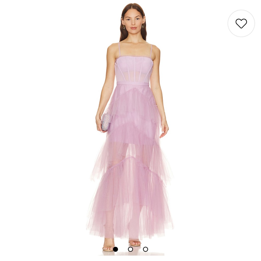 Corset Tulle Gown in Orchid